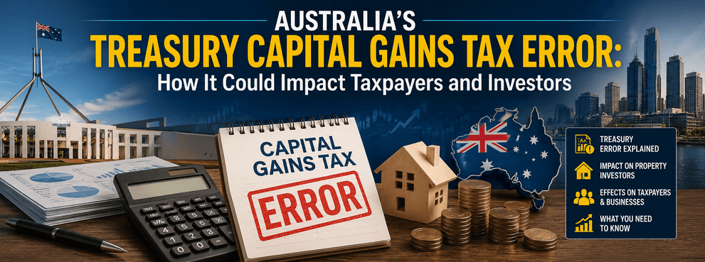 Australia’s Treasury Capital Gains Tax Error
